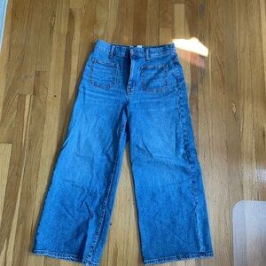 Madewell wide leg crop jeans
